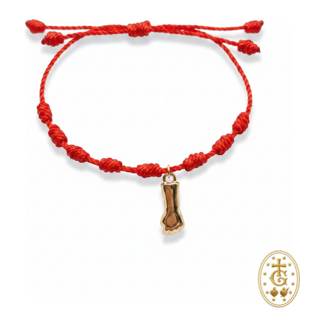 Bracelet fil rouge breloque main de protection talisman méditerranéen corse Bastia Gloriosa